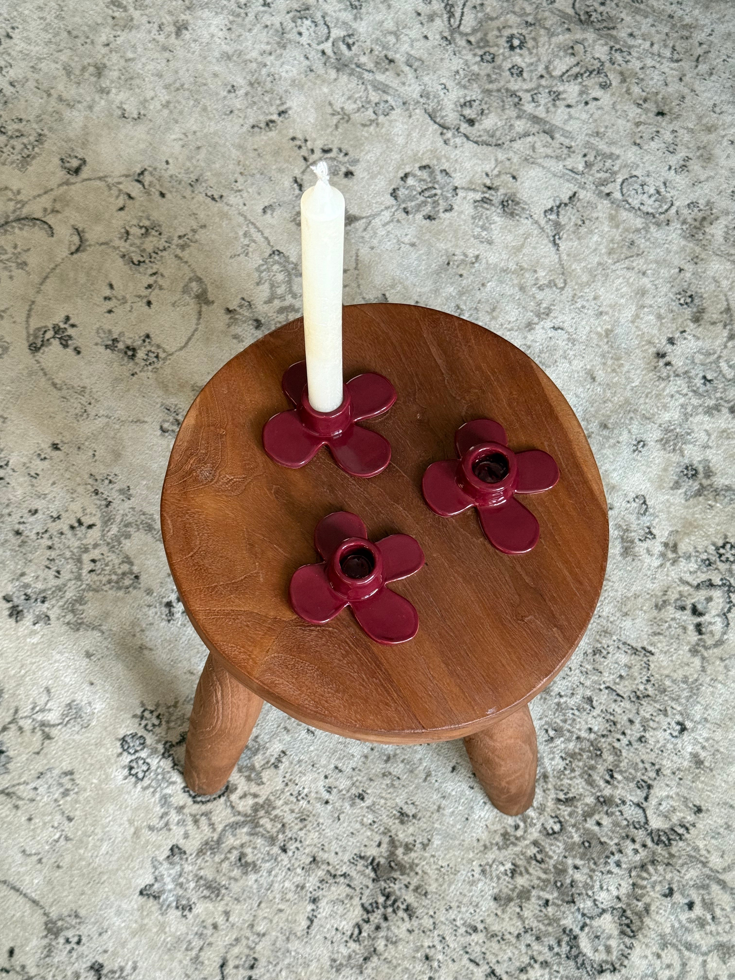 porta-velas borgonha