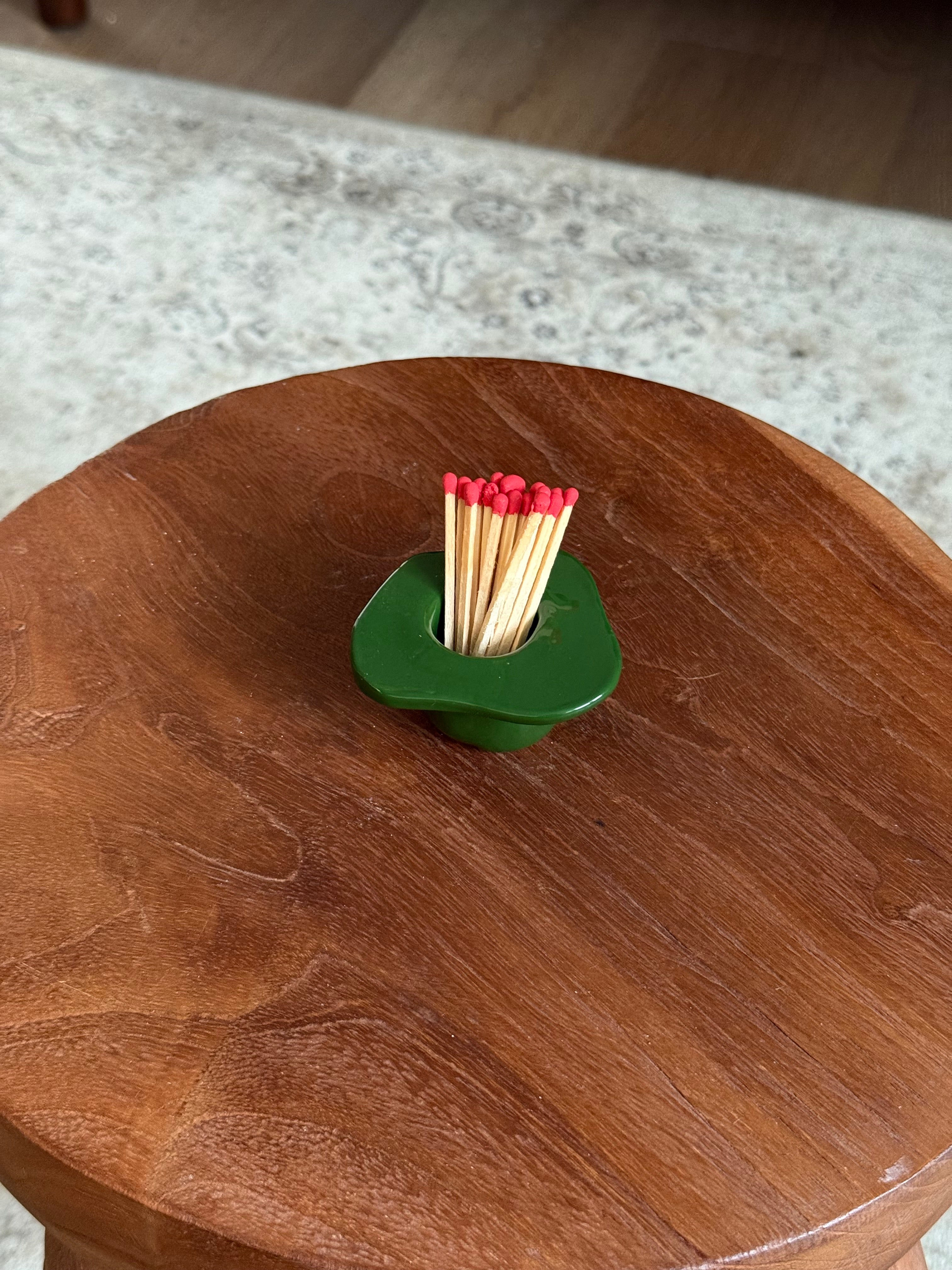 porta-fósforos verde