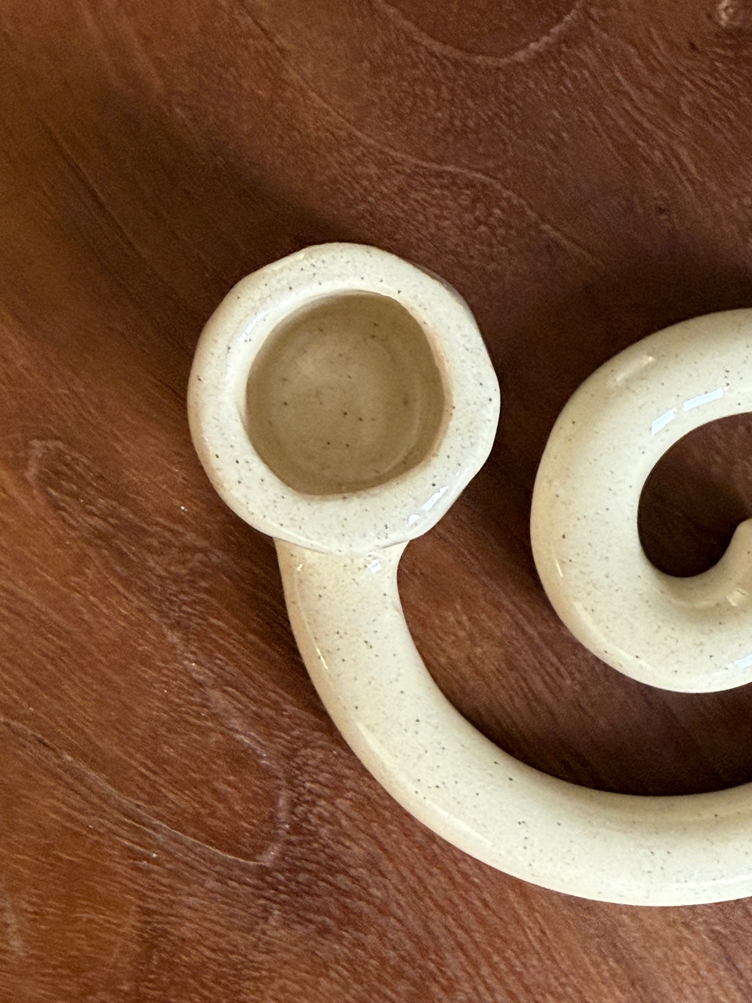 porta-velas espiral pequeno