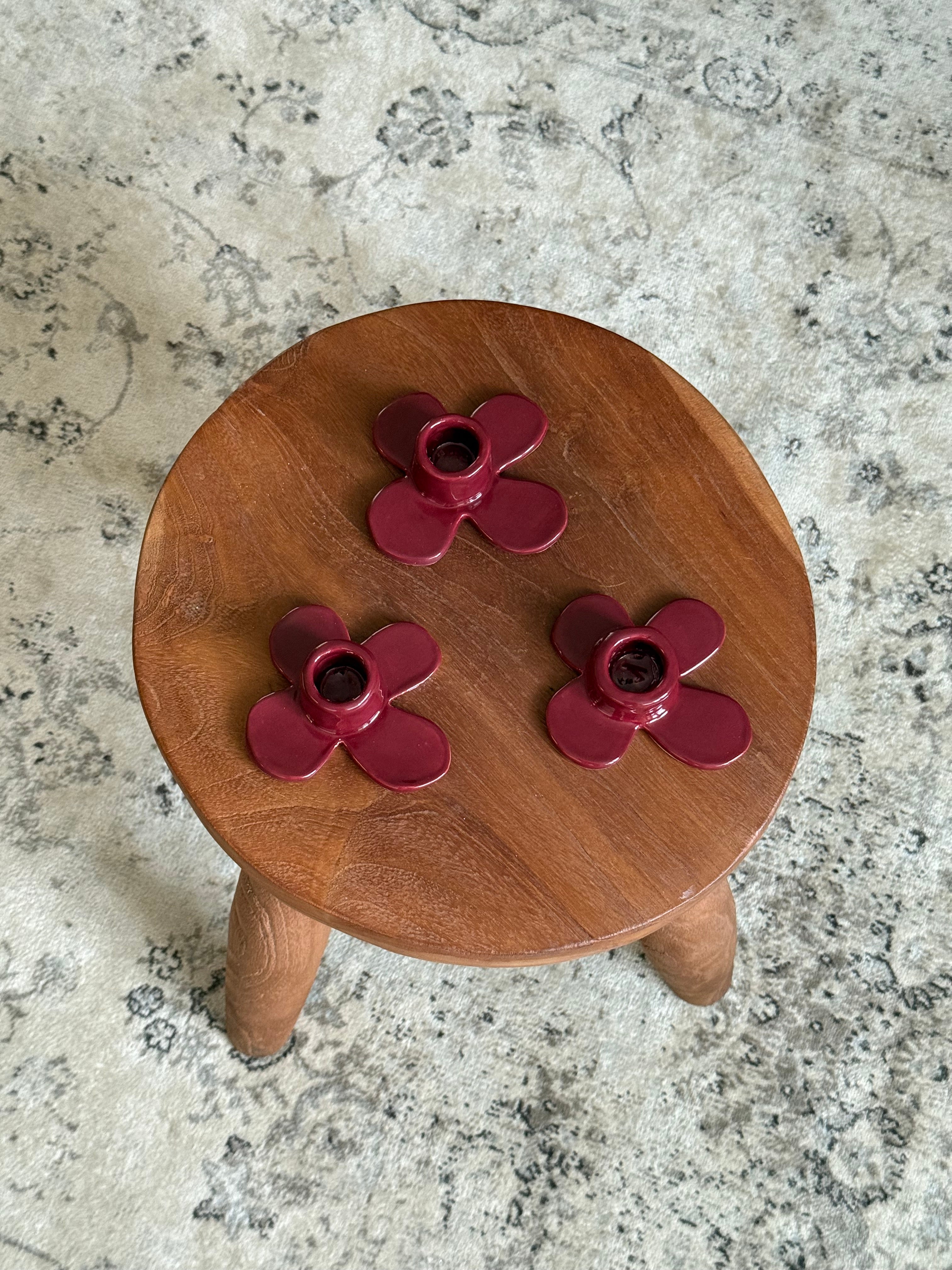 porta-velas borgonha